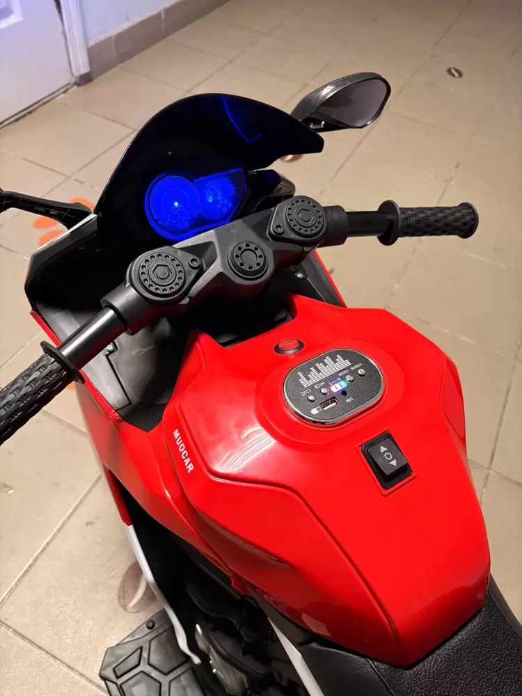 Детский электромотоцикл Baby Driver Ducati E003EE (красный) фото