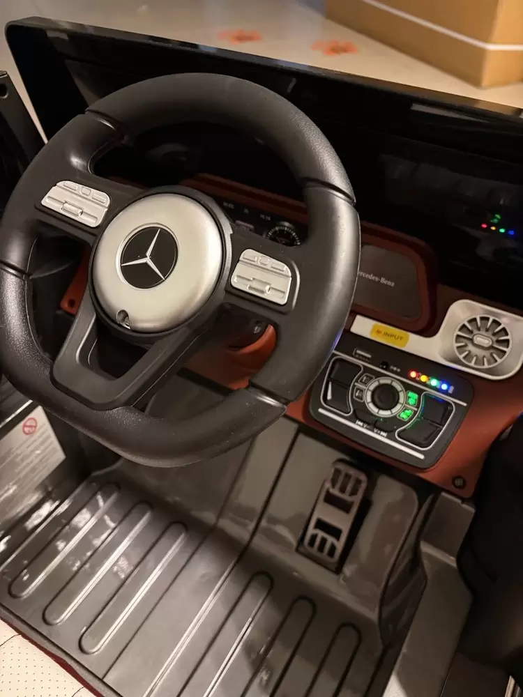 Детский электромобиль Baby Driver Mercedes-Benz G-Класс 2233 (серый глянец) фото