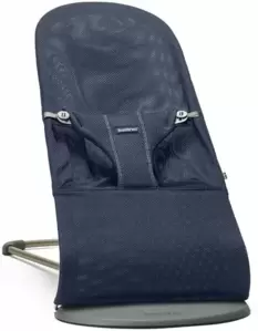 Детский шезлонг BabyBjorn Bouncer Bliss (сетка, navy blue) фото