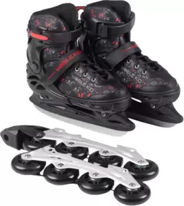 Ролики-коньки Babyhit Uniskate 2 в 1 (M, черный/красный) фото