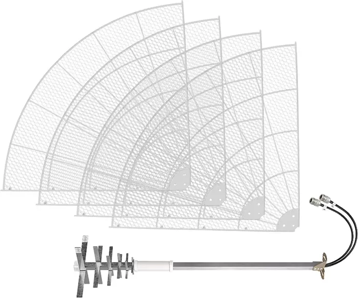 Антенна BALTIC SIGNAL PRISMA 3G/4G MIMO (прямофокусная, 2 x 27 дБ) (BS1711) фото