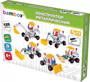 Конструктор BamBox Строительная техника 5 в 1 / 666370 фото