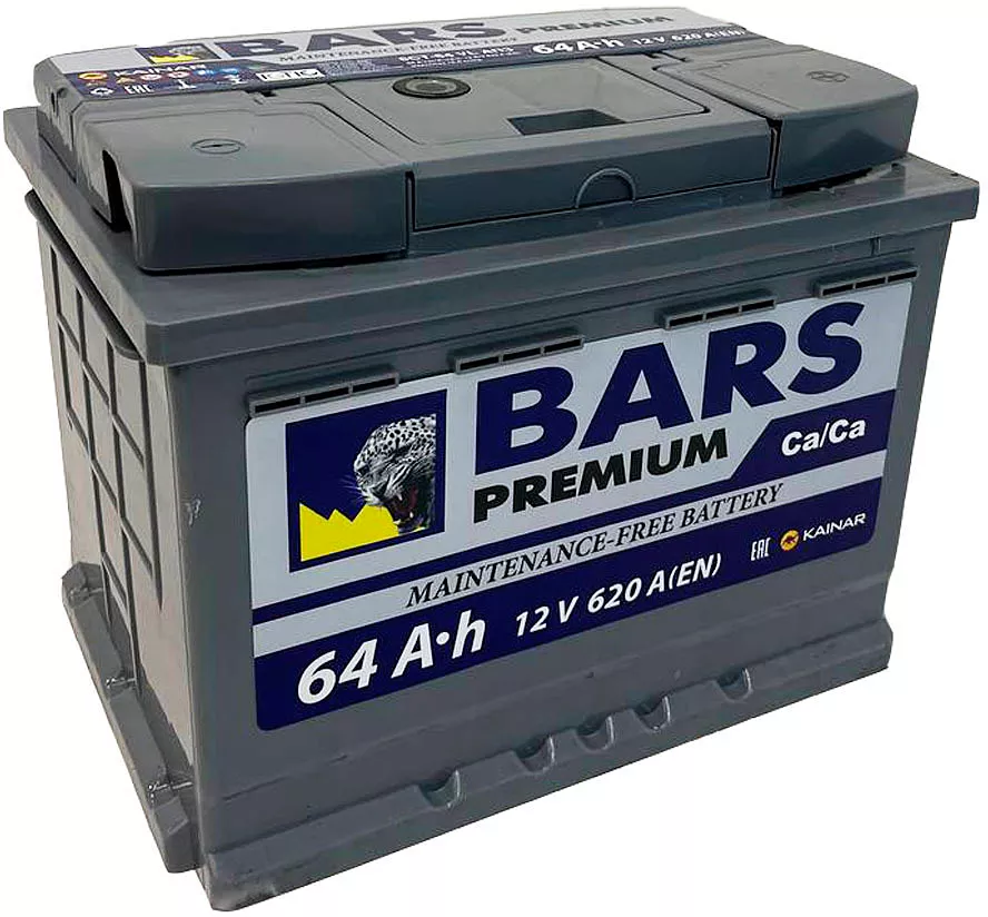 Bars Premium 64 L+ (64Ah)