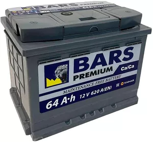 Аккумулятор Bars Premium 64 R+ (64Ah) фото