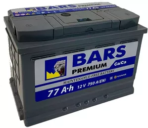 Аккумулятор Bars Premium 77 R+ (77Ah) фото