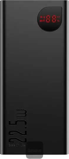 Baseus Adaman Metal Digital Display Quick charge 22.5W 20000mAh (черный)