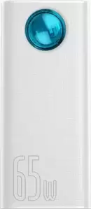 Портативное зарядное устройство Baseus Amblight Digital Display 65W 30000mAh (белый) фото