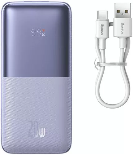 Baseus Bipow Pro Digital Display Fast Charge 20W Overseas Edition 10000mAh (фиолетовый)