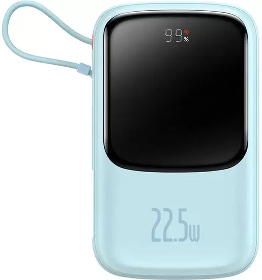 Baseus Qpow Pro Digital Display Fast Charge 22.5W 20000mAh (голубой)