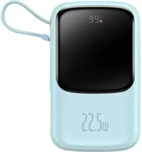 Портативное зарядное устройство Baseus Qpow Pro Digital Display Fast Charge 22.5W 20000mAh (голубой) фото
