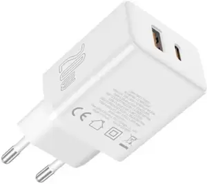 Сетевое зарядное Baseus Cube Fast Charger C+U 20W P10111403213-00 (белый) фото