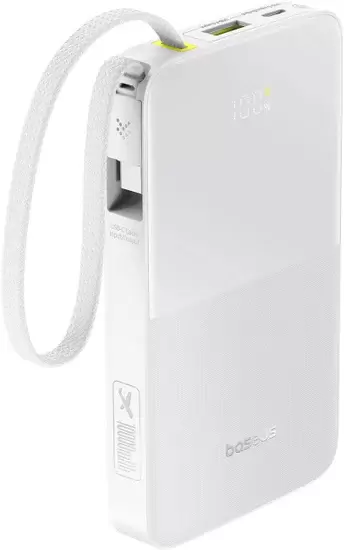 Baseus EnerFill FC51 Bipow2 Pro Power Bank 10000mAh (белый)