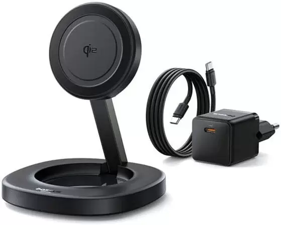 Беспроводное зарядное Baseus EnerFill FF11 Foldable Wireless Charger 15W P10282103123-00 фото