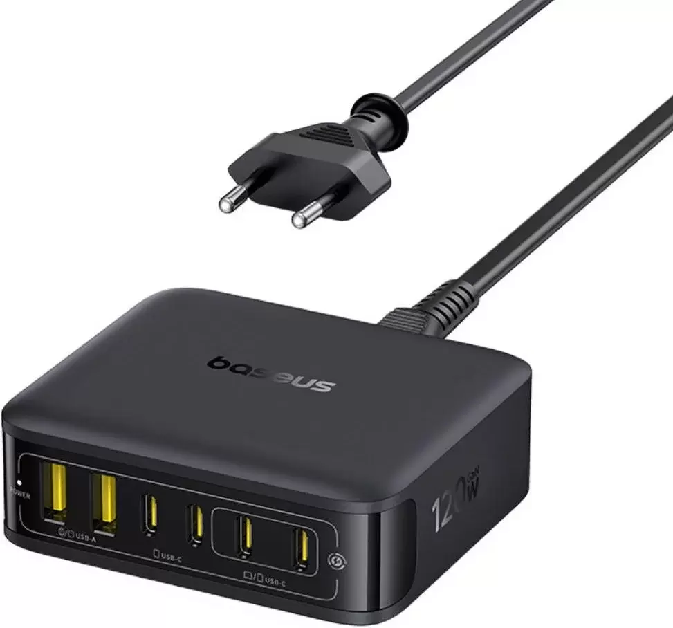 Baseus EnerFill FH21 Desktop Charging Station 4C+2U 120W (черный)