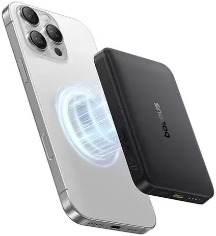 Портативное зарядное устройство Baseus EnerFill FM12 Qi2 Magnetic Power Bank 22.5W 10000mAh (черный) фото 2