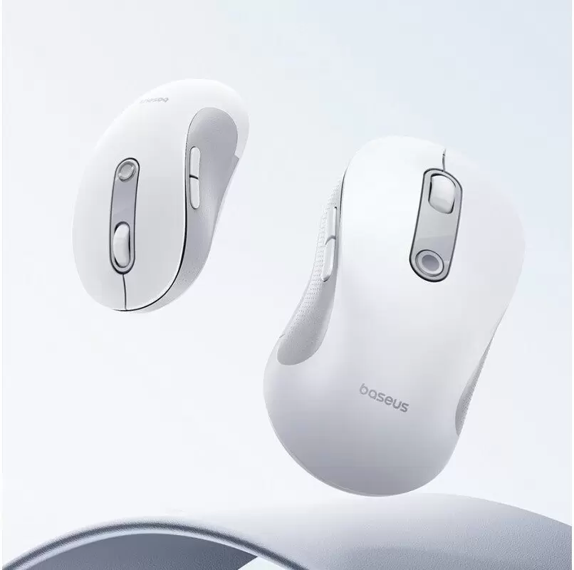 Мышь Baseus F02 Ergonomic Wireless Mouse 2.4G Single (белый) фото 5