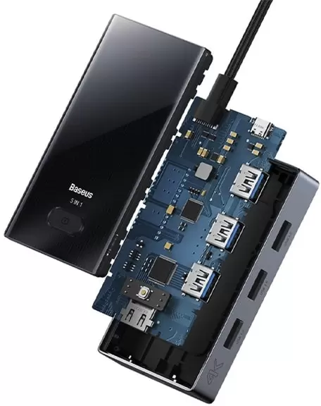 Док-станция Baseus Focus Series 5 Port Type-C Hub Adapter WKYY030113 фото 4