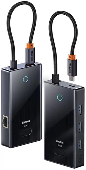 Док-станция Baseus Focus Series 6 Port Type-C Hub Adapter WKYY030213 фото 2