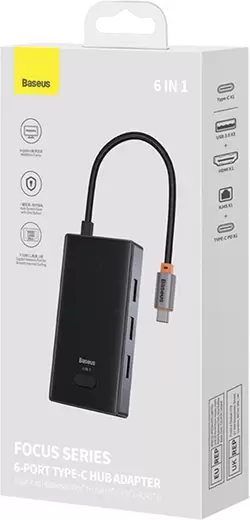 Док-станция Baseus Focus Series 6 Port Type-C Hub Adapter WKYY030213 фото 5