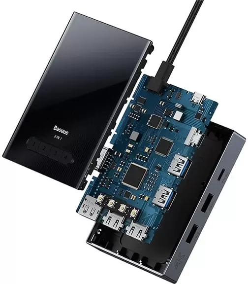 Док-станция Baseus Focus Series 8 Port Four-Screen Type-C Hub Adapter WKYY030413 фото 5