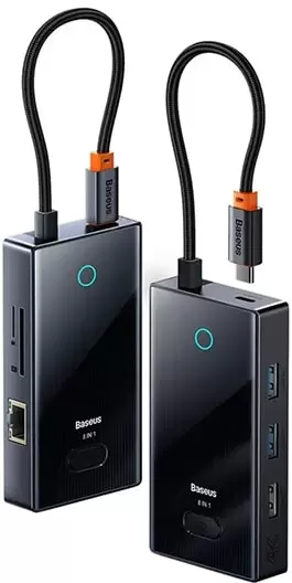 Док-станция Baseus Focus Series 8 Port Type-C Hub Adapter WKYY030313 фото 2