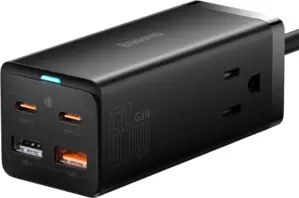 Сетевое зарядное Baseus GaN3 Pro Desktop Powerstrip AC+2U+2C 65W PSZM000901 фото