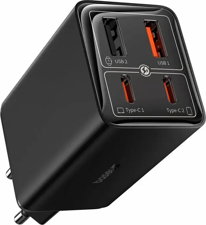 Baseus GaN6 Pro Fast Charger 2C+2U 65W P10162701113-00 (черный)