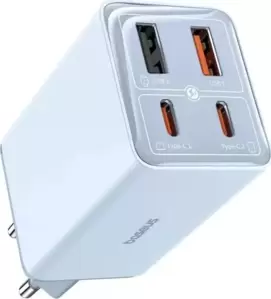 Сетевое зарядное Baseus GaN6 Pro Fast Charger 2C+2U 65W P10162701313-00 (голубой) фото