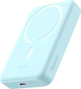 Портативное зарядное устройство Baseus Magnetic Mini Wireless Fast Charge Power Bank 30W 10000mAh (голубой) фото