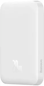 Портативное зарядное устройство Baseus Magnetic Mini Wireless Fast Charging Power Bank 20W 6000mAh (белый) фото