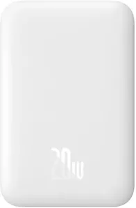 Портативное зарядное устройство Baseus Magnetic Wireless Charging 6000mAh 20W (белый) фото