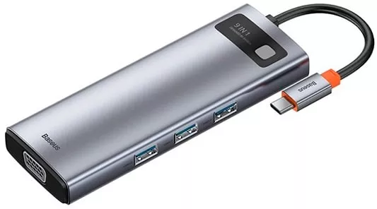 Док-станция Baseus Metal Gleam Series 9-in-1 Multifunctional Type-C CAHUB-CU0G фото 2