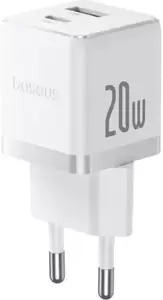 Сетевое зарядное Baseus Palm Fast Charger C+U 20W EU P10111608213-00 (белый) фото