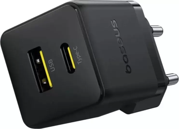 Сетевое зарядное Baseus Palm Fast Charger C+U 30W EU P1011160A113-00 (черный) фото 2