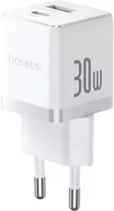 Сетевое зарядное Baseus Palm Fast Charger C+U 30W EU P1011160A213-00 (белый) фото