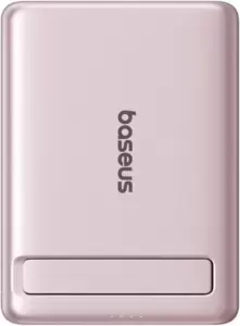 Портативное зарядное устройство Baseus PicoGo AM31 Mini Magnetic Power Bank with Stand 20W 5000mAh (розовый) фото