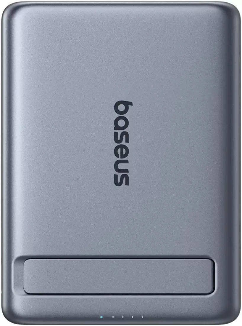 Baseus PicoGo AM31 Mini Magnetic Power Bank with Stand 20W 5000mAh (серый)
