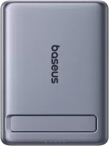 Портативное зарядное устройство Baseus PicoGo AM31 Mini Magnetic Power Bank with Stand 20W 5000mAh (серый) фото