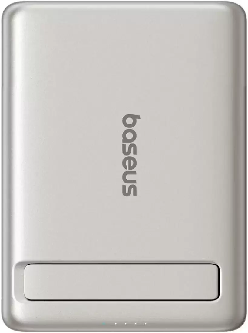 Baseus PicoGo AM31 Mini Magnetic Power Bank with Stand 20W 5000mAh (титановый)