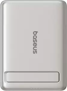 Портативное зарядное устройство Baseus PicoGo AM31 Mini Magnetic Power Bank with Stand 20W 5000mAh (титановый) фото