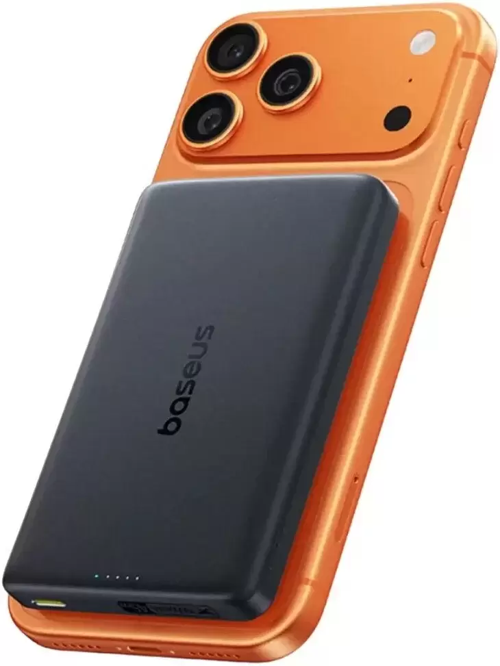Портативное зарядное устройство Baseus PicoGo AM52 Slim Qi2.2 Magnetic Power Bank 45W 10000mAh (черный) фото 2