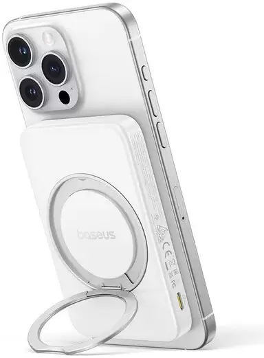 Портативное зарядное устройство Baseus PicoGo Qi2 Magnetic Power Bank 5000mAh 20W (белый) фото