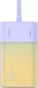 Портативное зарядное устройство Baseus Popsicle Pocket Fast Charging Power Bank PPKDC05L Lightning 5200mAh (сиреневый/желтый) фото