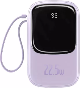 Портативное зарядное устройство Baseus Qpow Digital Display PPQD-I01 20000mAh (фиолетовый) фото