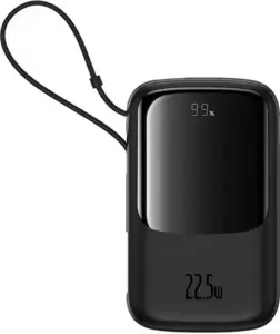 Портативное зарядное устройство Baseus Qpow Pro+ Digital Display Fast Charge 22.5W 10000mAh (черный) фото