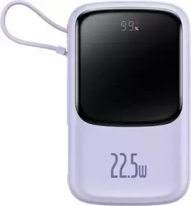 Портативное зарядное устройство Baseus Qpow Pro+ Digital Display Fast Charge 22.5W 10000mAh (сиреневый) фото