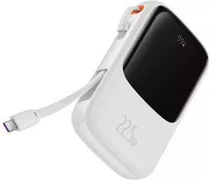 Портативное зарядное устройство Baseus Qpow Pro Digital Display Fast Charge 10000mAh (белый) фото