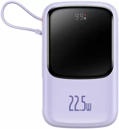 Baseus Qpow Pro Digital Display Fast Charge 22.5W 20000mAh (сиреневый)