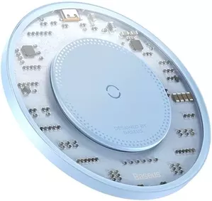 Беспроводное зарядное Baseus Simple 2 Wireless Charger 15W CCJJ050003 (голубой) фото