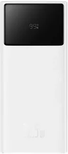 Портативное зарядное устройство Baseus Star-Lord Digital Display Fast Charge Power Bank 30000mAh (белый) фото